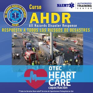 Imagen del curso AHDR que capacita a primeros respondientes en la atención de desastres masivos