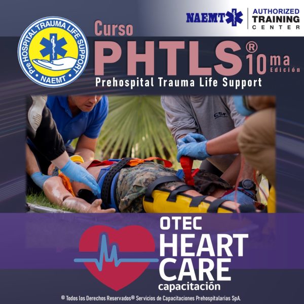 Curso PHTLS décima edición, soporte vital en trauma prehospitalario para profesionales de salud y rescate.