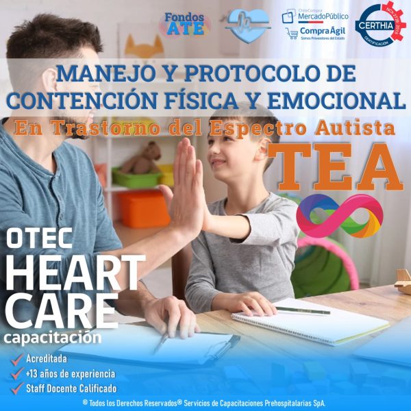 Curso de Manejo y Protocolo de Contención Física y Emocional en Trastorno del Espectro Autista (Online)